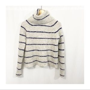 Madewell Roundtrip Wool Alpaca Boucle Knit Turtleneck Pullover Sweater